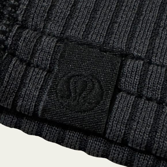 LULULEMON Ribbed Softstreme Cropped Tank Top in Black Size 6 Nulu Athleisure - Picture 6 of 7